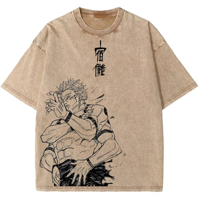 KING OF CURSES BEIGE VINTAGE TEE