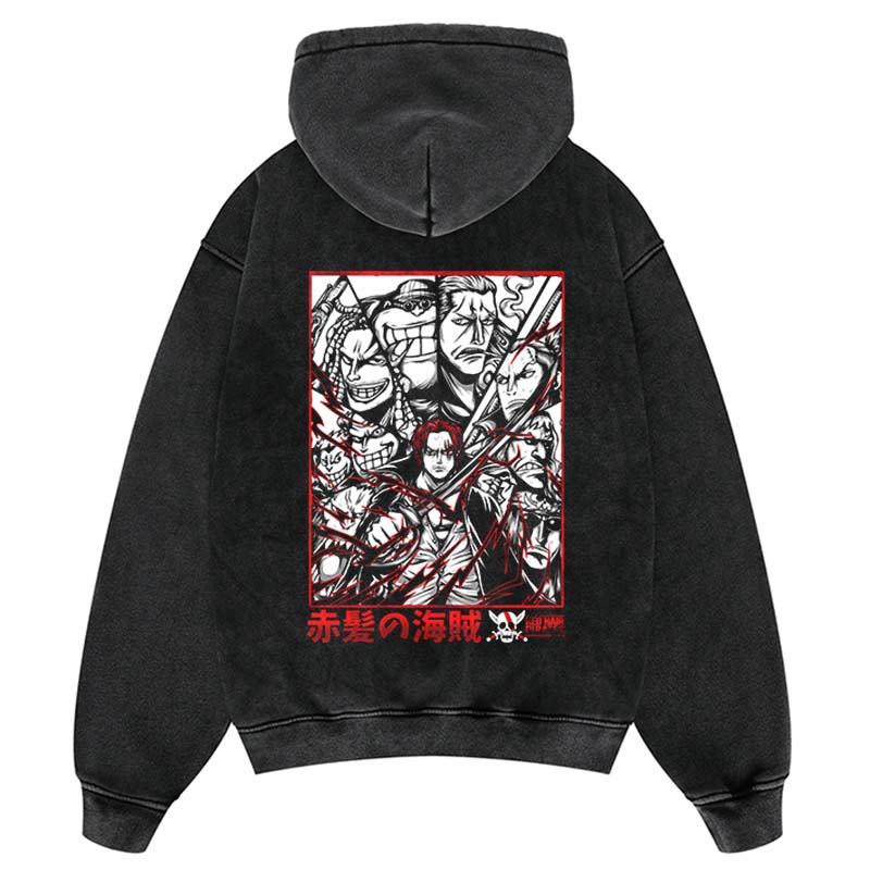 RED HAIR CREW VINTAGE HOODIE