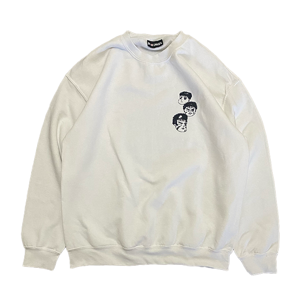 SACRIFICIAL SKULLS WHITE SWEATSHIRT