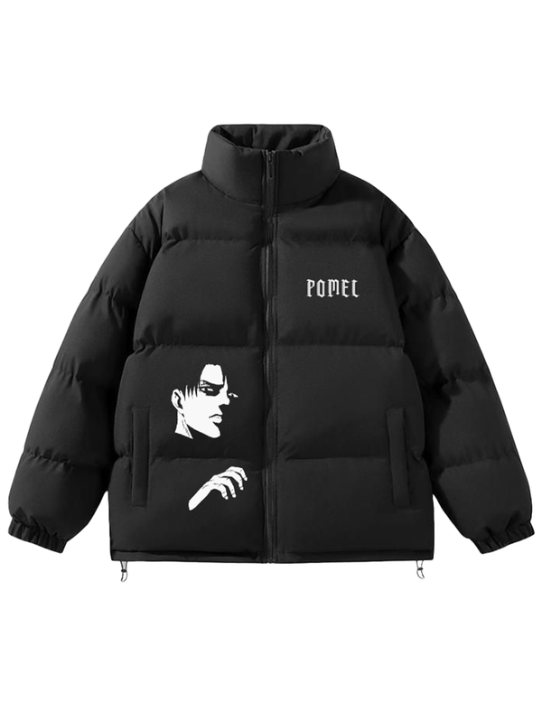 THE STRONGEST SOLDIER PUFFER JACKET (BLACK)