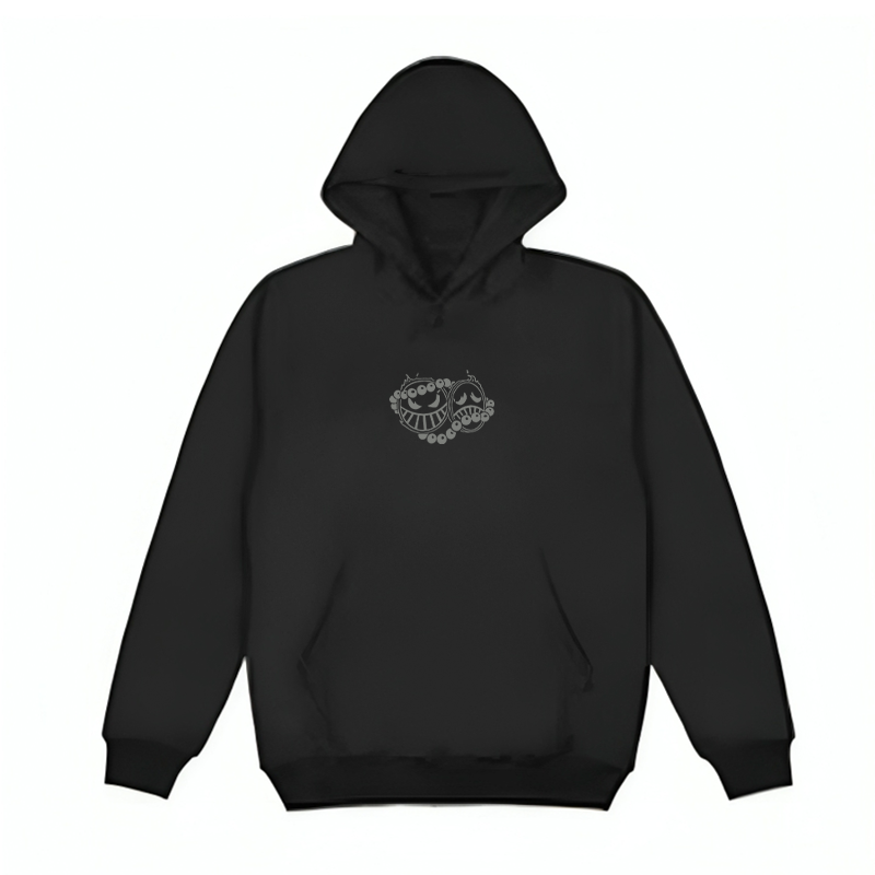 FIRE FIST BLACK GRAPHIC HOODIE