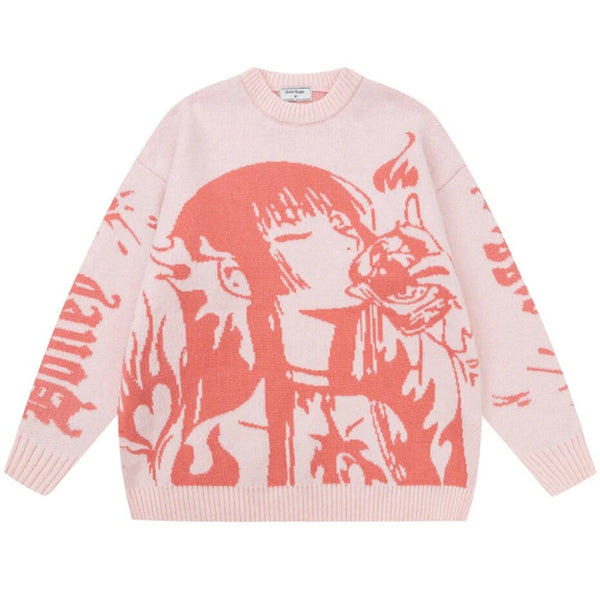 FIRE GIRL KNITTED SWEATER