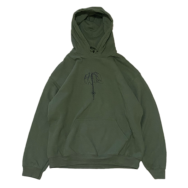 PUNISHMENT MILITARY GREEN HOODIE