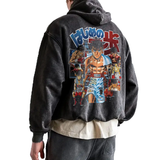 VINTAGE-KAPUZENPULLI MIT TOTENKOPF