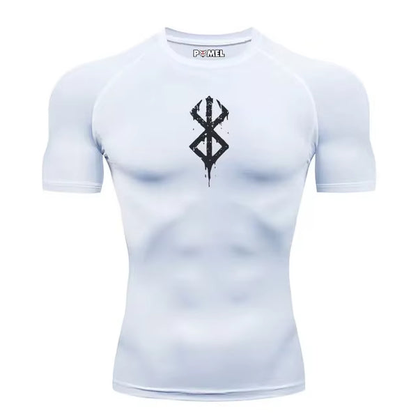 STRUGGLER WHITE COMPRESSION SHORT SLEEVE