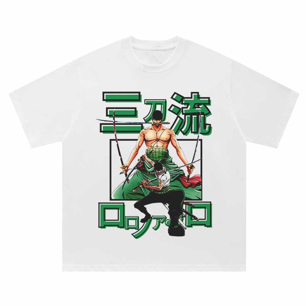 THREE SWORD STYLE WHITE VINTAGE TEE