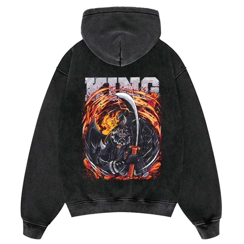 KING FLAMES VINTAGE HOODIE