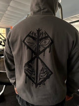 VINTAGE-KAPUZENPULLI MIT TOTENKOPF