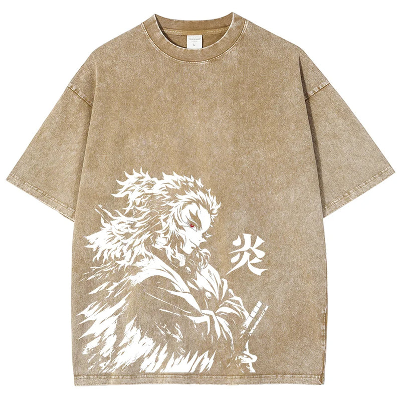 FLAME PILAR BEIGE VINTAGE TEE