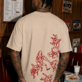 SIX BULLETS CREAM TEE
