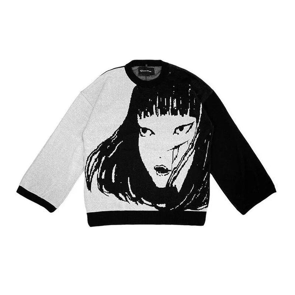 SCAR BLEED GIRL KNITTED SWEATER