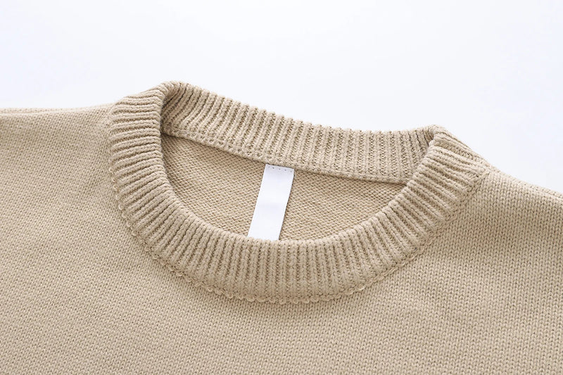 KABOOM RIPPED KNITTED SWEATER