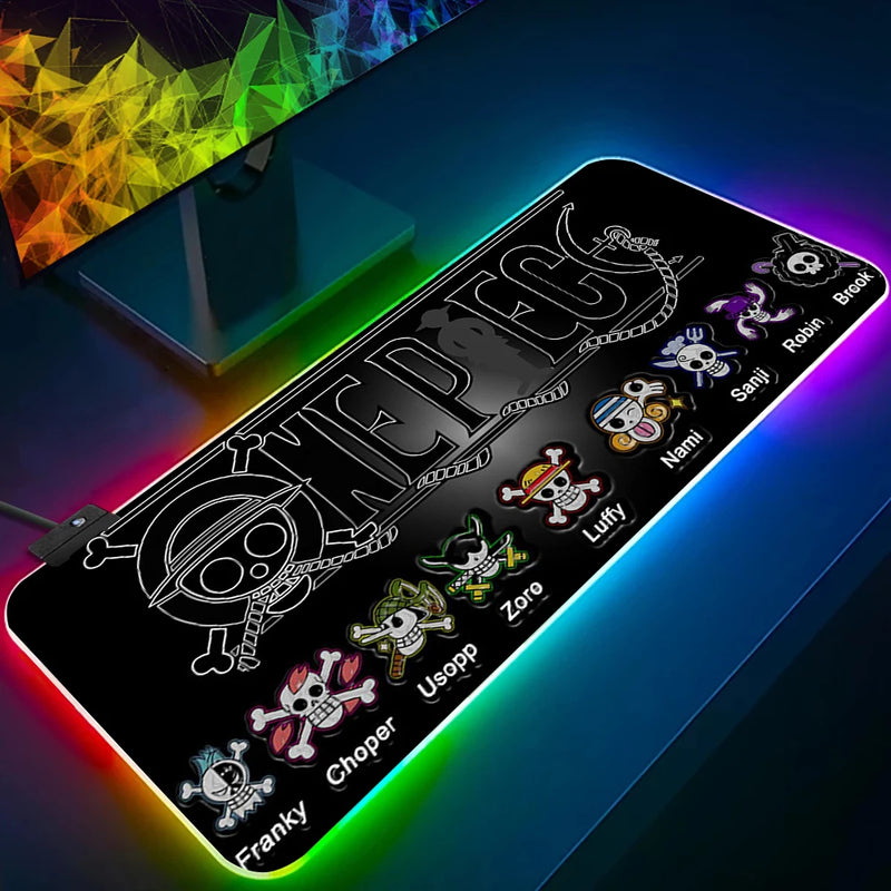 LED PIRATES GAMING MOUSE PAD