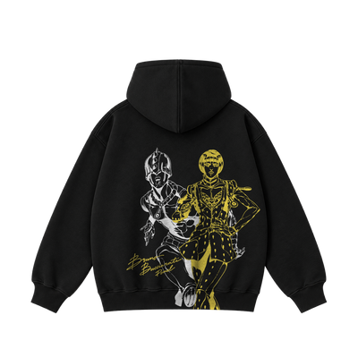 ARRIVIDERCI BLACK ZIP UP HOODIE