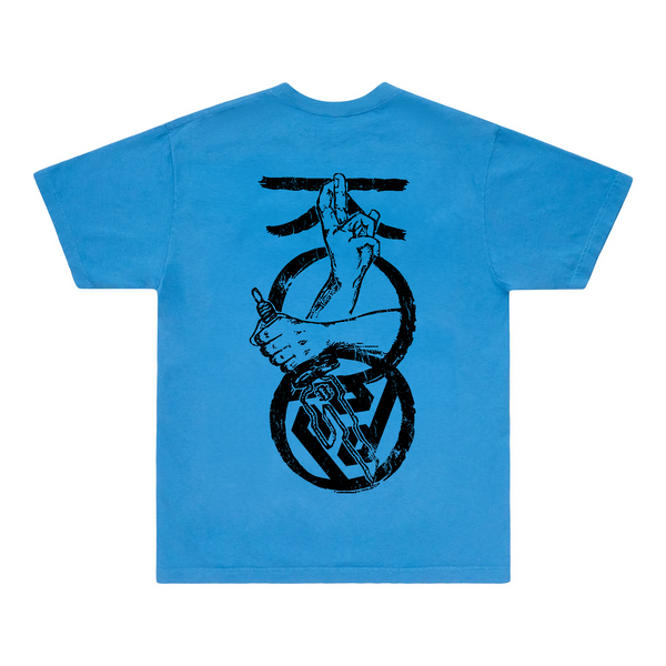 HEAVENLY CLASH SKY BLUE TEE