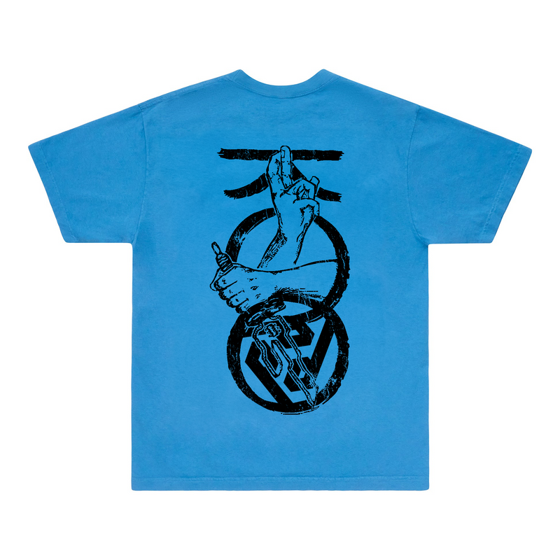 HEAVENLY CLASH SKY BLUE TEE