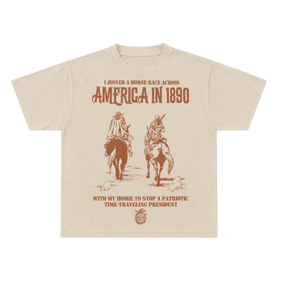 DETOUR 1890 BEIGE TEE