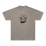 CURSED RESURGENCE STONE GREY TEE