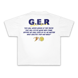 G.E.R AFTERGLOW WHITE TEE