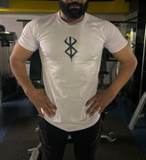 SCHWARZES SWORDSMAN-KOMPRESSIONSSHIRT MIT KURZEN ÄRMELN