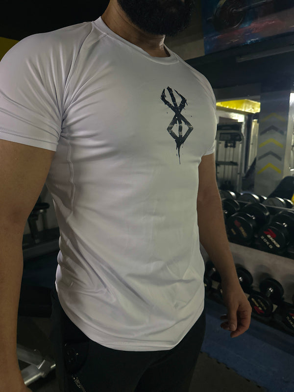 STRUGGLER WHITE COMPRESSION SHORT SLEEVE