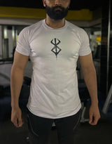 SCHWARZES SWORDSMAN-KOMPRESSIONSSHIRT MIT KURZEN ÄRMELN