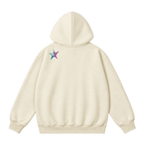 STAR STONE APRICOT ZIP UP HOODIE