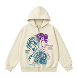 STAR STONE APRICOT ZIP UP HOODIE