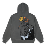 CURSED FLAMES CHARCOAL HOODIE