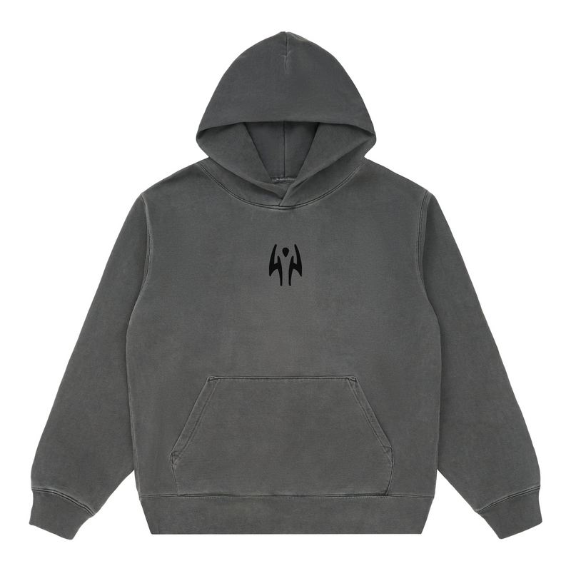CURSED FLAMES CHARCOAL HOODIE