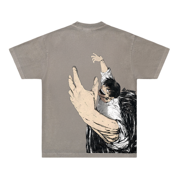 CURSED RESURGENCE STONE GREY TEE