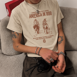 DETOUR 1890 BEIGE TEE
