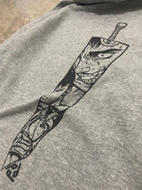 GUTS' REVENGE LIGHT GREY HOODIE