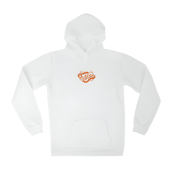 FIRE FIST WHITE GRAPHIC HOODIE