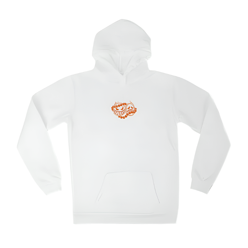 FIRE FIST WHITE GRAPHIC HOODIE