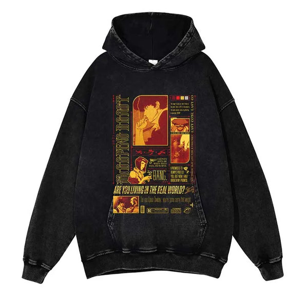 ARE YOU LIVING IN THE REAL WORLD? VINTAGE HOODIE