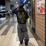 ARRIVIDERCI BLACK ZIP UP HOODIE