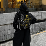 ARRIVIDERCI BLACK ZIP UP HOODIE