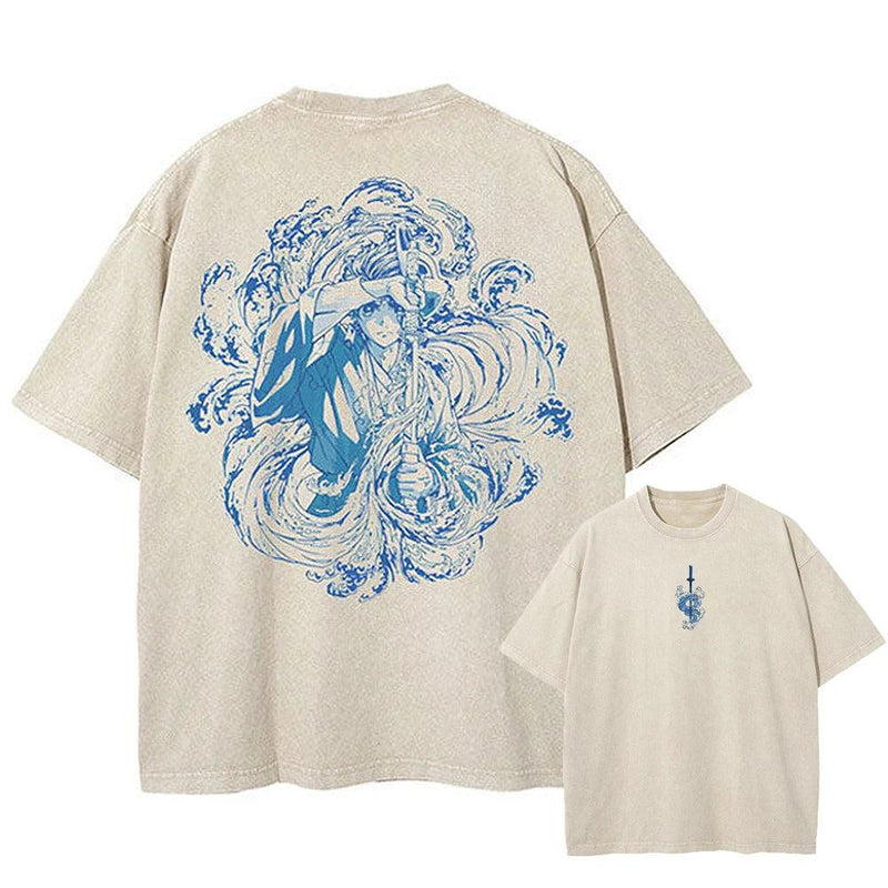 WATER TECHNIQUE BEIGE VINTAGE TEE