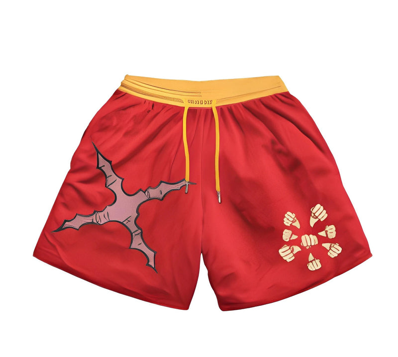 X-MARK RED MESH SHORTS