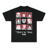 SCHWARZES SCHWERTKÄMPFER-ZEICHNUNGST-T-SHIRT