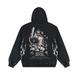 HAWKS OATH WASHED BLACK HOODIE