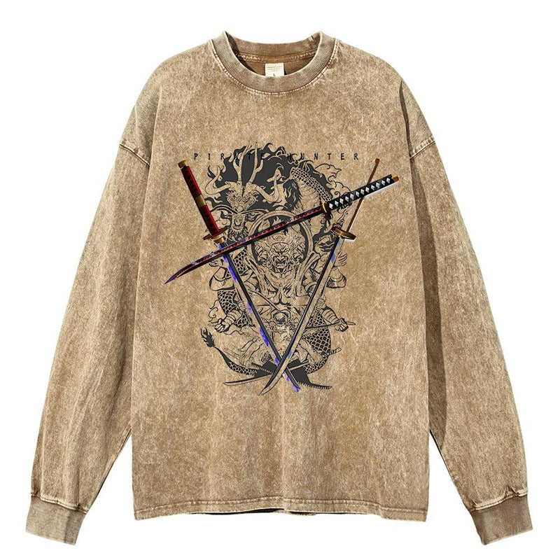 THREE SWORDS STYLE BEIGE VINTAGE SWEATER