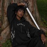 HAWKS OATH WASHED BLACK HOODIE