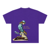 SCHWARZES SCHWERTKÄMPFER-ZEICHNUNGST-T-SHIRT