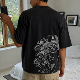 DISC HALFTONE BLACK TEE