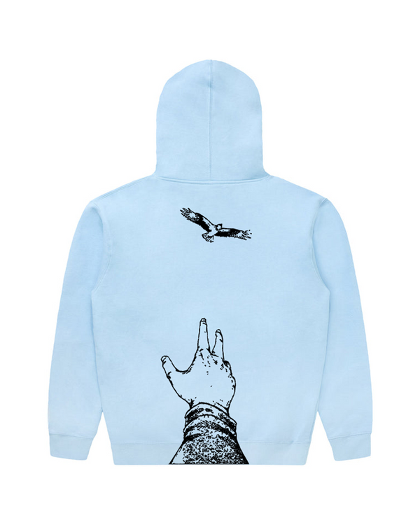 WINGS OF FREEDOM HOODIE (POWDER BLUE)