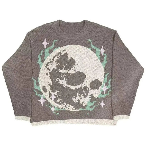 EARTH SKULL KNITTED SWEATER