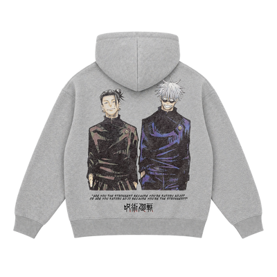 THE STRONGEST HEATHER GREY HOODIE