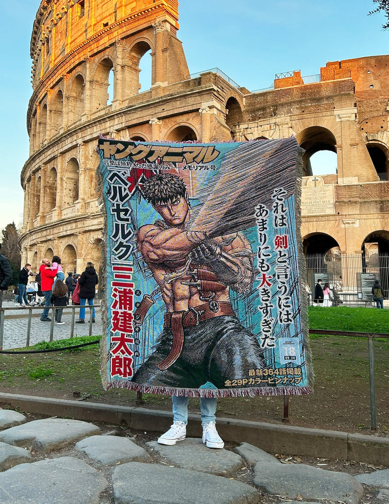 BLACK SWORDSMAN TAPESTRY
